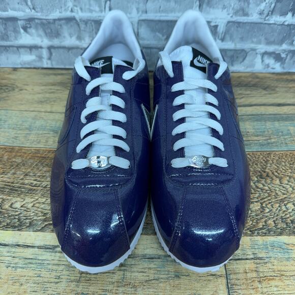 Nike Cortez 72 Basic Premium QS Purple White Silver 819721-500 Mens Size 10 Rare - Picture 3 of 7